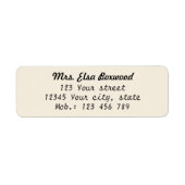 Eenvoudig retouradres etiket (Voorkant)