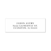 Eenvoudig retouradres Klassieke moderne tekst geba Zelfinktende Stempel (Design)