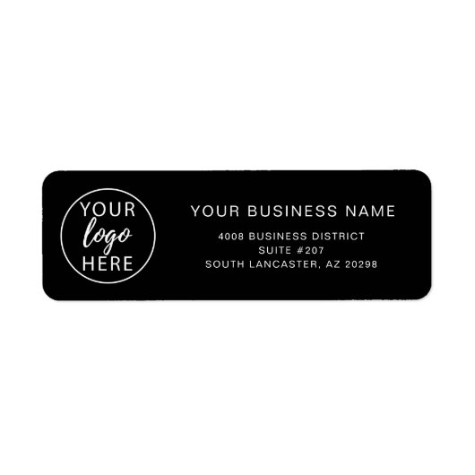 Eenvoudig retouradres-label etiket (Voorkant)