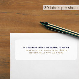 Eenvoudig retouradres-label etiket