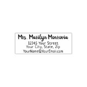 Eenvoudig retouradres met e-mail  zelfinktende stempel (Design)