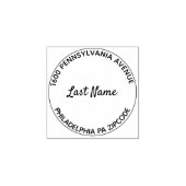 Eenvoudig retouradres rubberstempel (Afrduk)