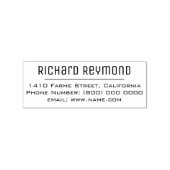 Eenvoudig retouradres rubberstempel (Afrduk)