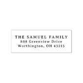 Eenvoudig retouradres rubberstempel (Afrduk)