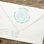 Eenvoudig retouradres Strand Kustzanddollar Zelfinktende Stempel