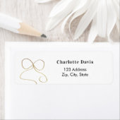 Eenvoudig retouradres voor boeggoud etiket (Insitu)