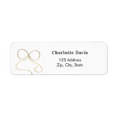 Eenvoudig retouradres voor boeggoud etiket (Voorkant)