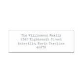 Eenvoudig retouradres voor schrijfmachines  zelfinktende stempel (Design)