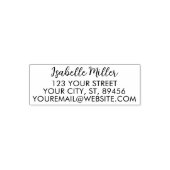 Eenvoudig retouradres Zelfinkkend stempel (Design)