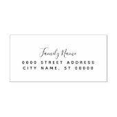 Eenvoudig retouradres Zelfinkkend stempel (Design)