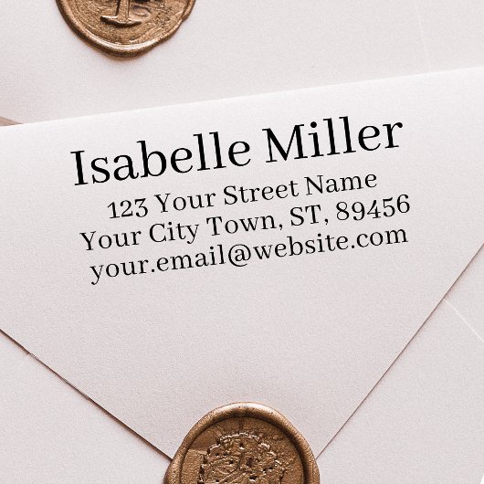 Eenvoudig retouradres Zelfinkkend stempel