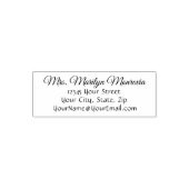 Eenvoudig retouradres  zelfinktende stempel (Design)