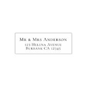 Eenvoudig retouradres  zelfinktende stempel (Design)