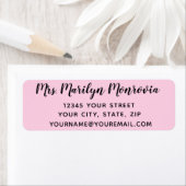 Eenvoudig retouradreslabel etiket (Insitu)