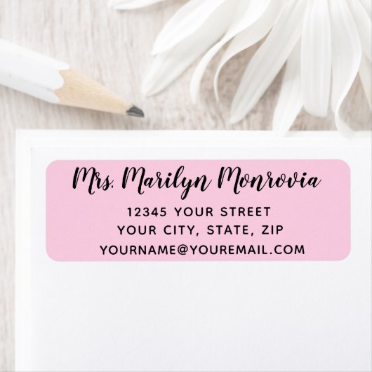 Eenvoudig retouradreslabel etiket (Insitu)