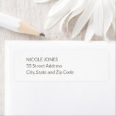 Eenvoudig retouradreslabel etiket (Insitu)