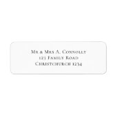 Eenvoudig retouradreslabel etiket (Voorkant)