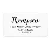 Eenvoudig retourlabel etiket (Voorkant)