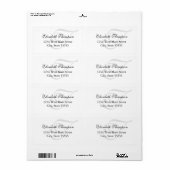 Eenvoudig retourlabel etiket (Full Sheet)