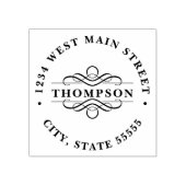 Eenvoudig retourlabel rubberstempel (Afrduk)