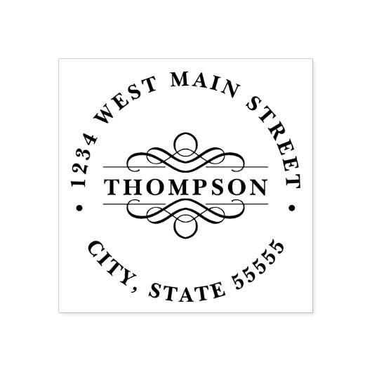 Eenvoudig retourlabel rubberstempel (Afrduk)