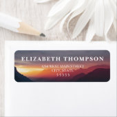 Eenvoudig retourlabel voor bergen etiket (Insitu)