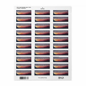 Eenvoudig retourlabel voor bergen etiket (Full Sheet)