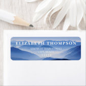 Eenvoudig retourlabel voor bergen etiket (Insitu)