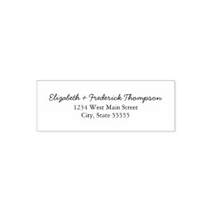 Eenvoudig retourlabel zelfinktende stempel