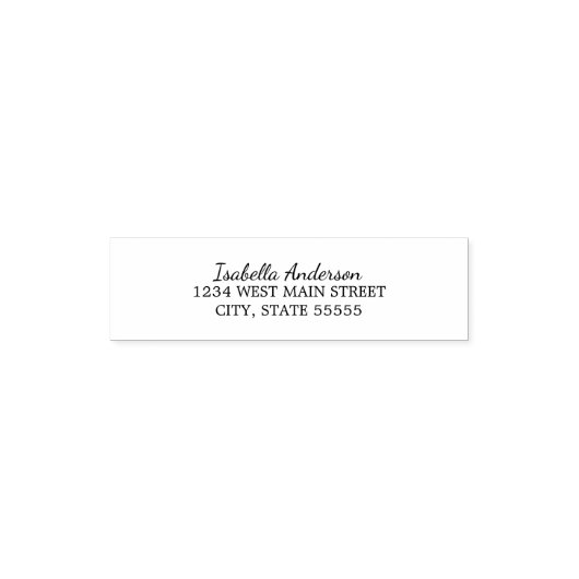 Eenvoudig retourlabel zelfinktende stempel (Design)