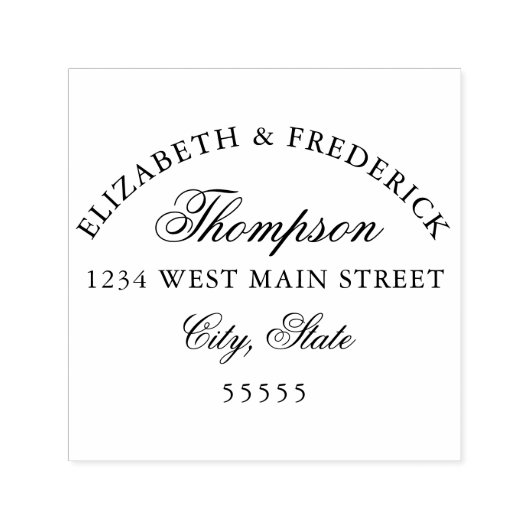 Eenvoudig retourlabel  zelfinktende stempel (Design)