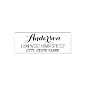 Eenvoudig retourlabel zelfinktende stempel (Design)