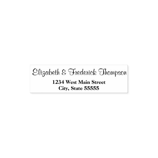 Eenvoudig retourlabel zelfinktende stempel (Design)