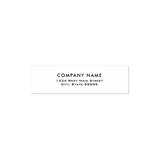 Eenvoudig retourlabel zelfinktende stempel (Design)