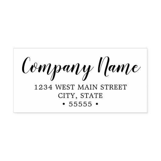 Eenvoudig retourlabel  zelfinktende stempel (Design)