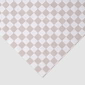 Eenvoudig retro geruit patroon beige tissuepapier (Detail)