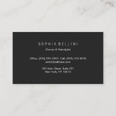 Eenvoudig retro Gold-monogram Visitekaartje (Achterkant)