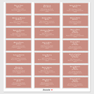 Eenvoudig Retro Vibes Old Roos Weddenschap Address Sticker