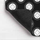 Eenvoudig Riveting Mousepad, Zwart-wit Muismat (Hoek)