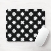 Eenvoudig Riveting Mousepad, Zwart-wit Muismat (Met muis)