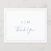 Eenvoudig robuust blauw budget bruiloft Hartelijk (Voorkant)