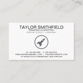 Eenvoudig Rocket Modern Professional-Visitekaartje Visitekaartje