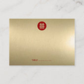 Eenvoudig Rode Cirkel Dubbele Geluk Chinees huweli Plaatskaartje (Voorkant)