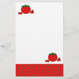 Eenvoudig Rode tomaten Briefpapier