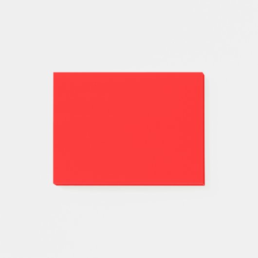 Eenvoudig rode, vaste kleur post-it® notes (Voorkant)