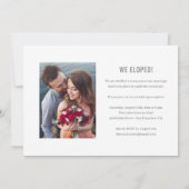 Eenvoudig Romantic Wedding Announement Bedankkaart (Achterkant)