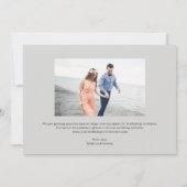 Eenvoudig Romantic Worth the Wait Save the Date Ka Bedankkaart (Achterkant)