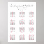 Eenvoudig Romantisch Blush Weddenschap | Zitschaar Poster (Voorkant)