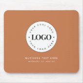 Eenvoudig Ronde BedrijfsLogo & de Douane van het T Muismat (Voorkant)