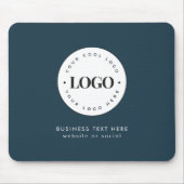 Eenvoudig Ronde BedrijfsLogo & de Douane van het T Muismat (Voorkant)